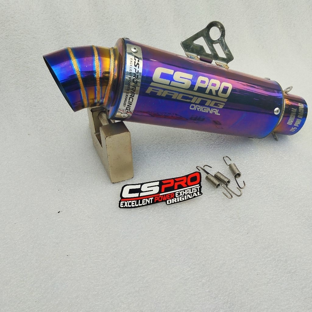 Silincer only inlet 50mm Knalpot original Cs Pro racing new edition produk cs Pro racing gantungan p