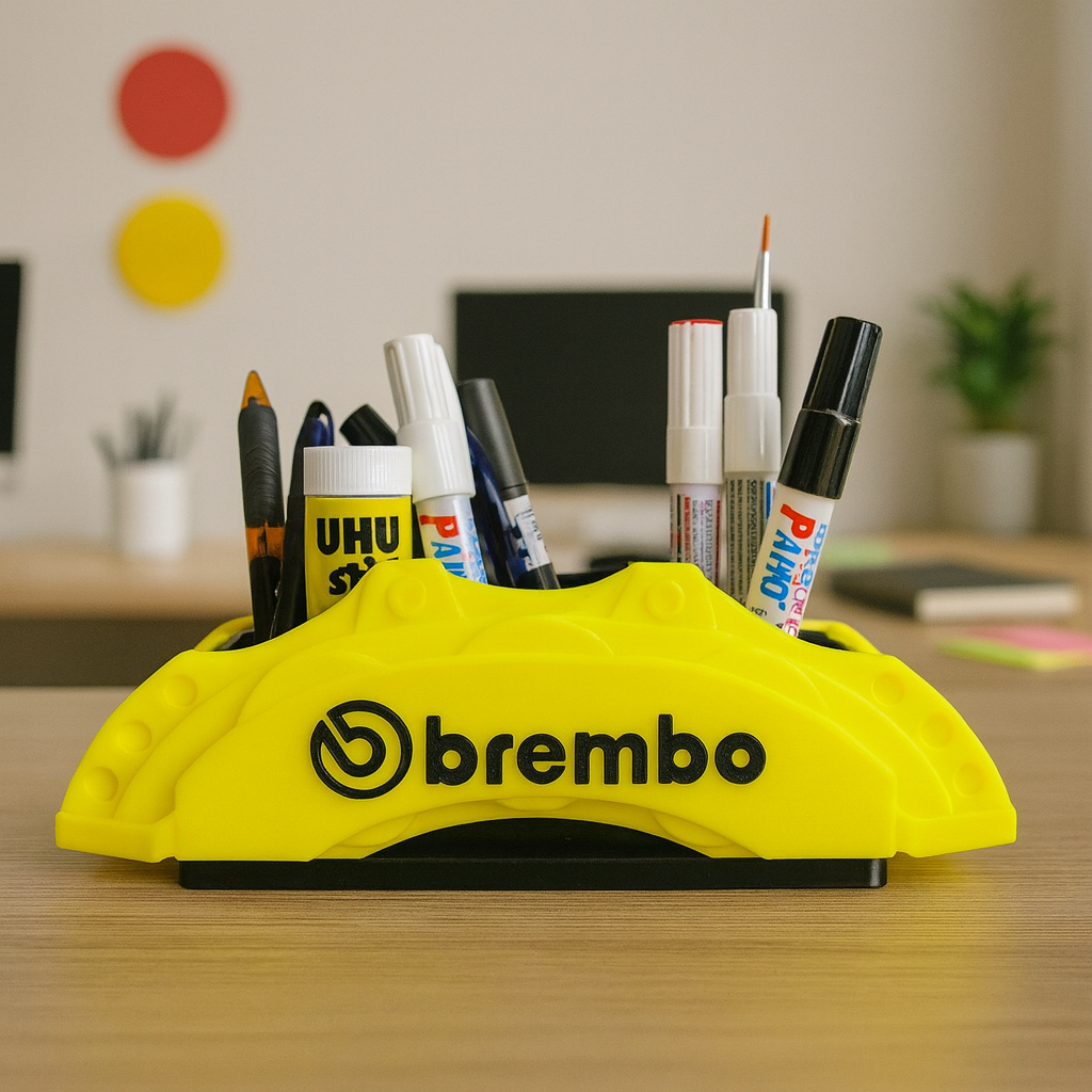 

Brembo Caliper Pen Holder, Tempat Pen Pensil Unik 3D Print