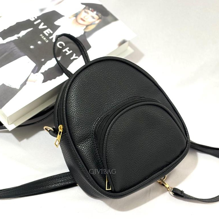 Tas Ransel Fuji - Tas Ransel Wanita Mini - Tas Kulit Jeruk Backpack - Ransel Wanita Kekinian