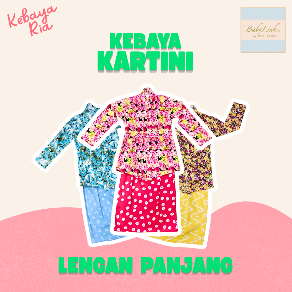 KEBAYA RIA, KEBAYA KARTINI LENGAN PANJANG