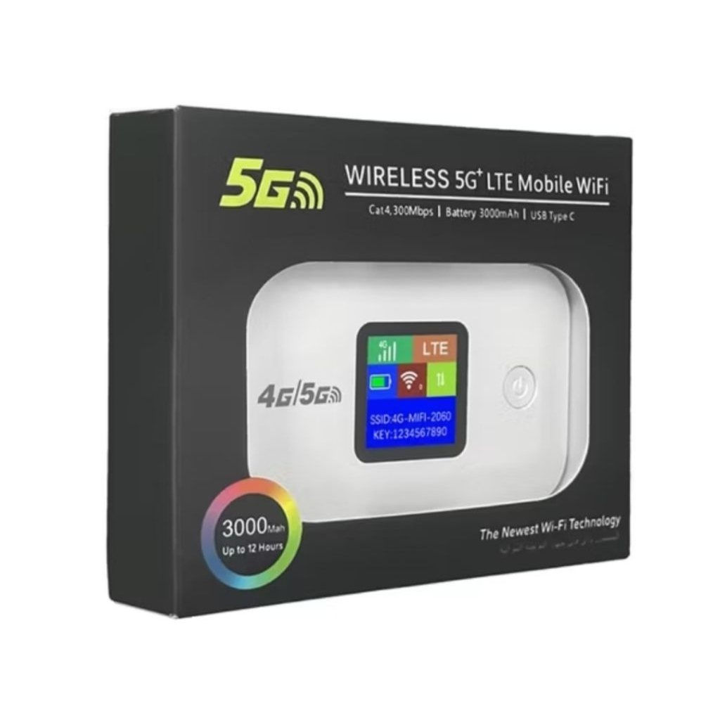 MODEM WIRELESS 5G+ LTE Mobile WiFi, LTE 4G USB MODEM With Wi-Fi HotSpot,  Wi-Fi router 4G LTE