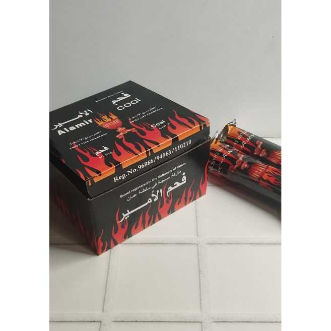 Arang tanpa lubang arang magic per dus isi 80polo arang atau 8 bungkus arang