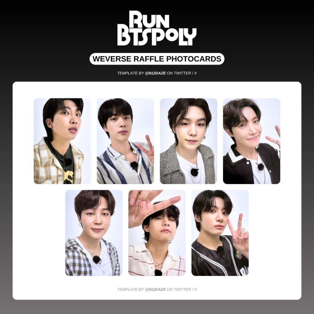 (WANT TO BUY ) RAFFLE RUN BTS POLY ( SUGA & TAEHYUNG )