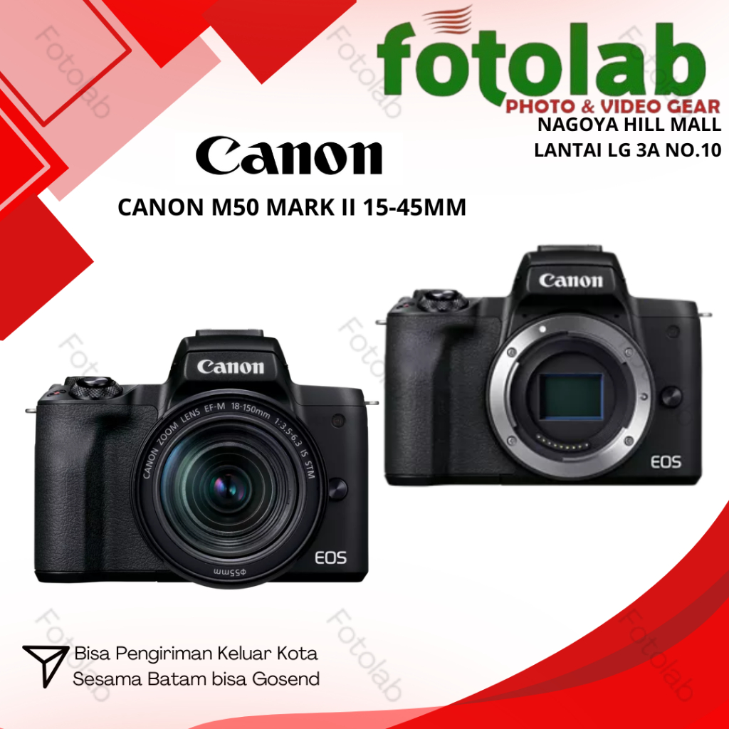 Canon Eos M50 Mark II 15-45mm - Kamera Canon Eos M50 Mark II 15-45mm