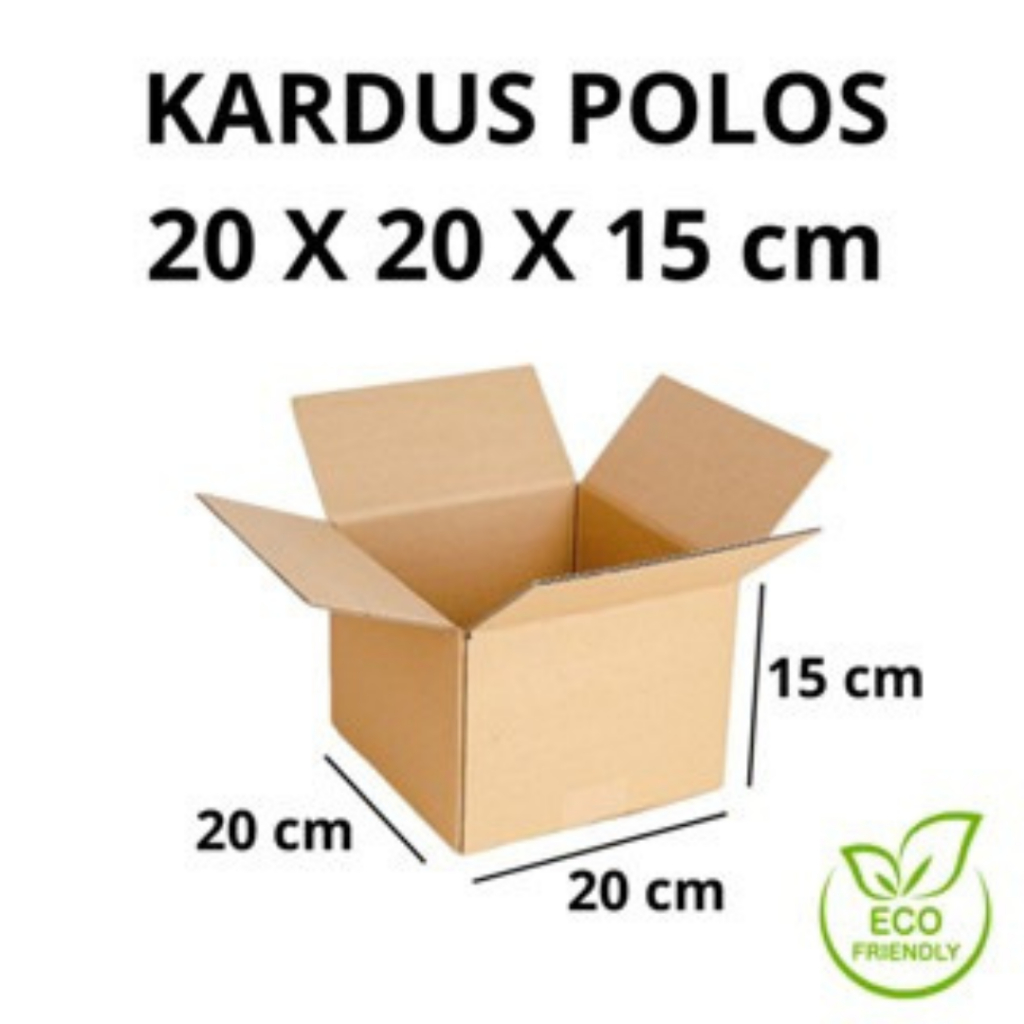 

Kotak Packing Polos 20 x 20 x 15 cm Karton Packing Kardus Polos 20x20x15 cm