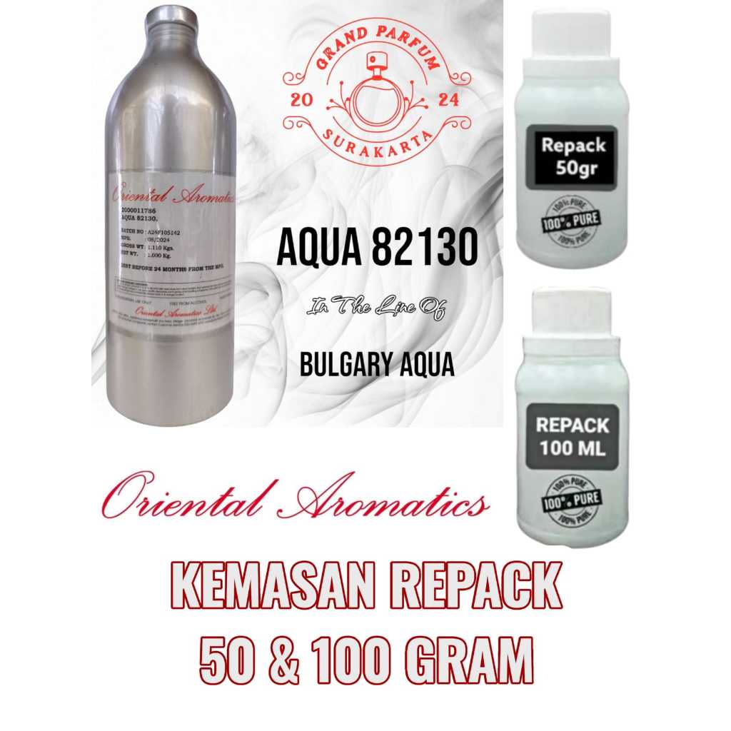[REPACK] AQUA ~Bulgari Aqua~ BY ORIENTAL AROMATICS BIBIT PARFUM MURNI KEMASAN 50&100 GRAM (ORIGINAL)