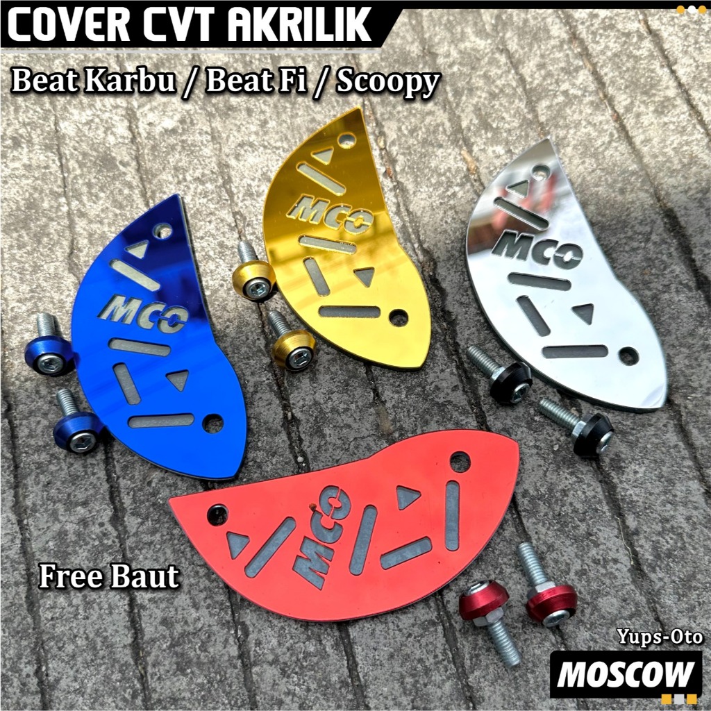 TUTUP COVER CVT BEAT KARBU 2008 - 2012 KARBURATOR CW SW CBS SCOOPY KARBU / OLD 2010 - 2013 FACELIFT 