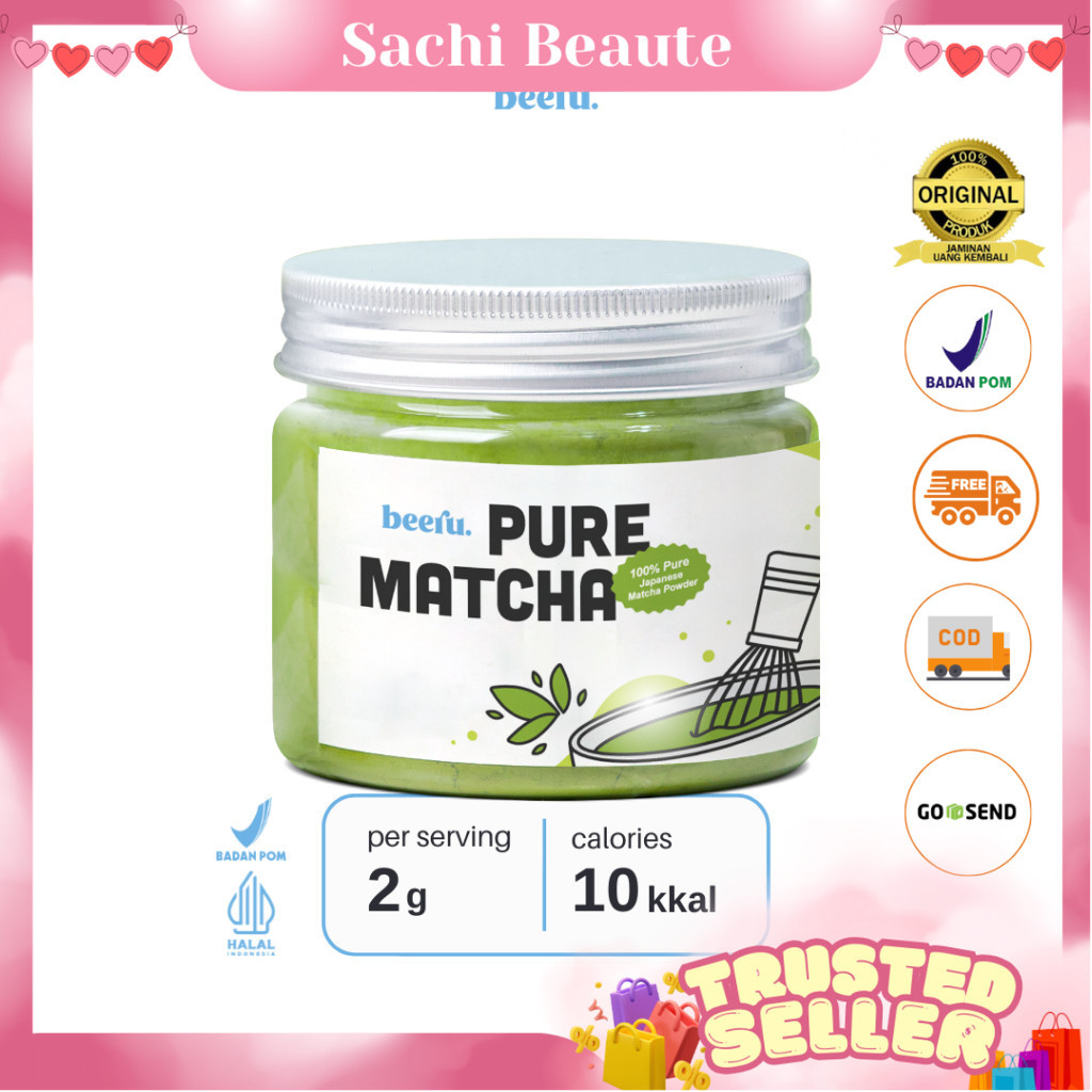 

Beeru Pure Matcha Powder - 100% Matcha Powder Premium Japan