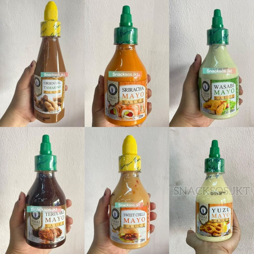 

THAI DANCER TERIYAKI MAYO SAUCE / WASABI / SRIRACHA / SWEET CHILI / ORIENTAL TAMARIND PASTE THAILAND