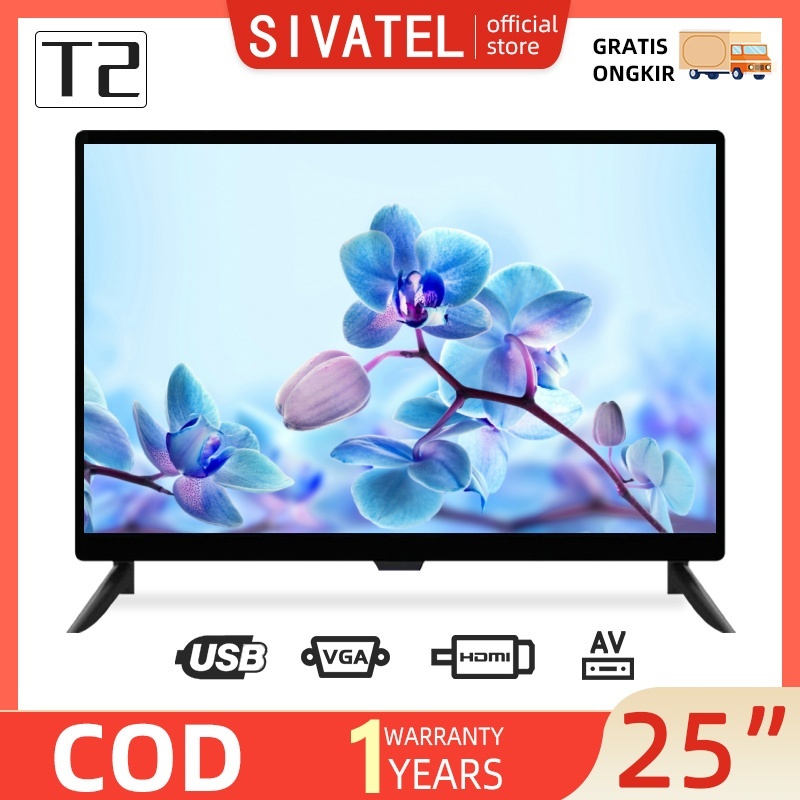 Sivatel TV LED Digital 24 inch 25inch 27 inch Murah TV Tabung Murah Baru Promo HD Ready Televisi