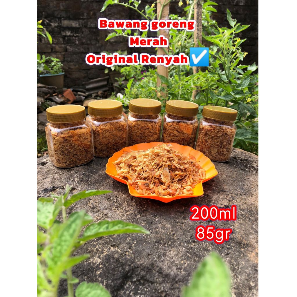 

Bawang Goreng Merah Asli Brebes Original Kemasan Toples 200ml