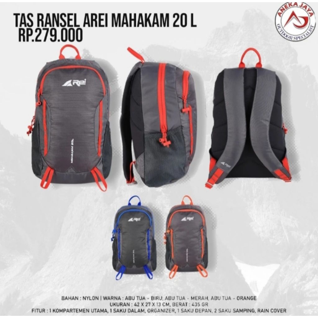 TAS RANSEL REI MAHAKAM 20L