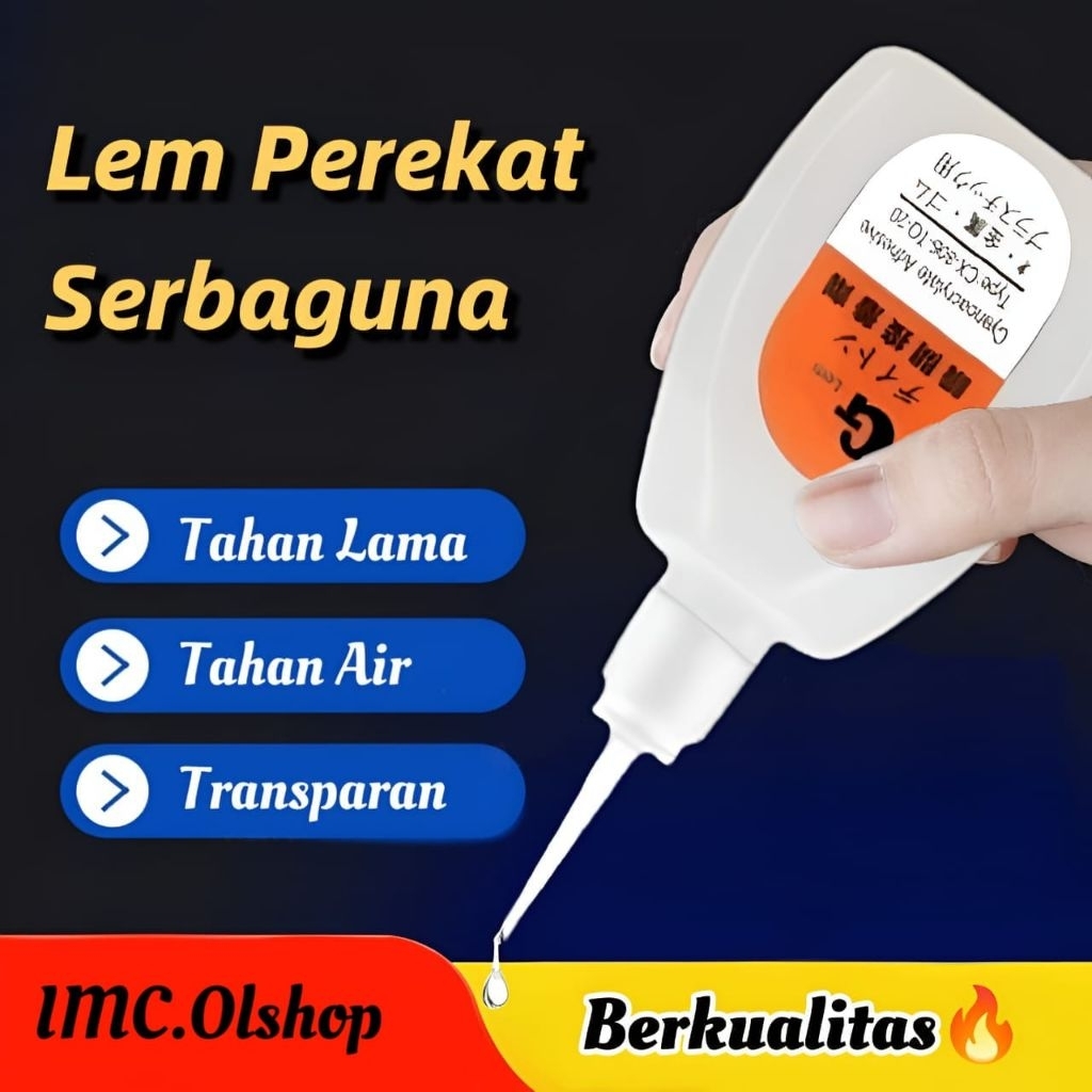 

Lem Korea Serbagua Plastik Gelas Lem Tetes •Imc•