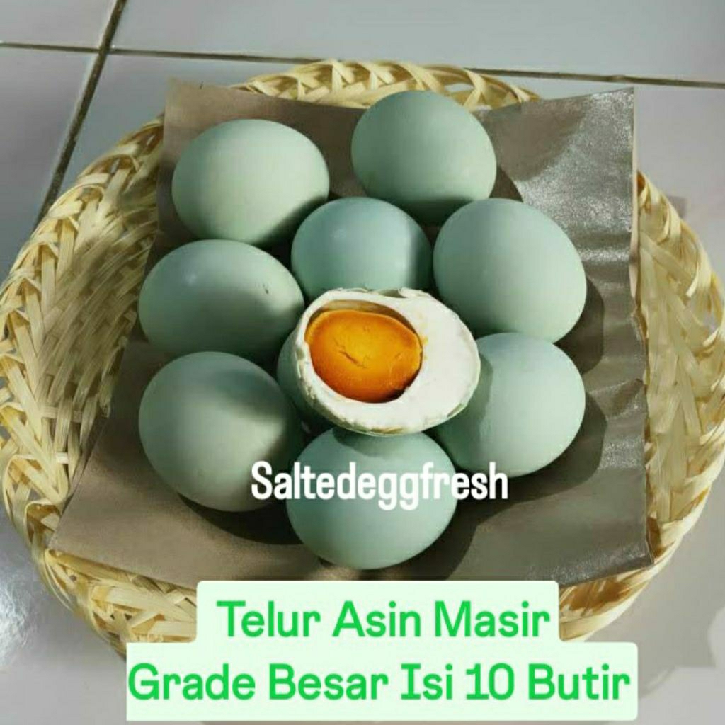

Telur Asin Masir Grade Ab Besar Isi 10 Butir Asin Nya pas Gurih Nya Bikin Nagih