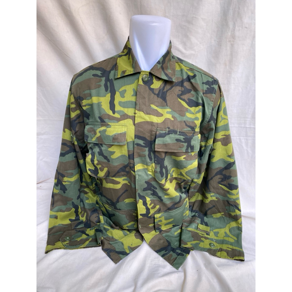Kemeja BDU Loreng Classic Woodland Cina Taiwan Army (4)