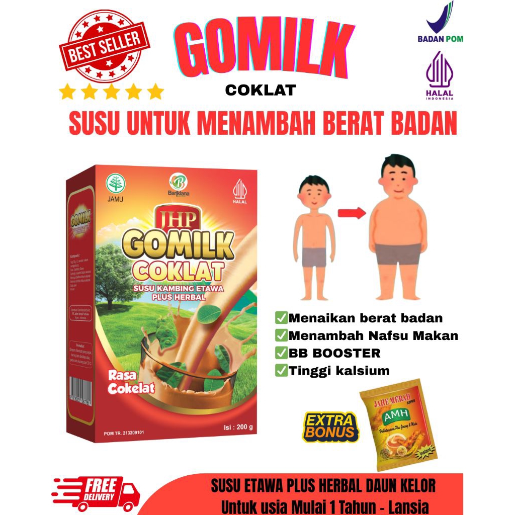 

[COD- FREE HADIAH] Susu Pengemuk Badan Alami sehat - BPOM