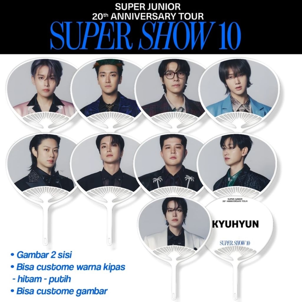 Kipas Tangan Super Junior - Super Show 10 - Kipas Korea - Kipas kpop - Mercendez Kpop