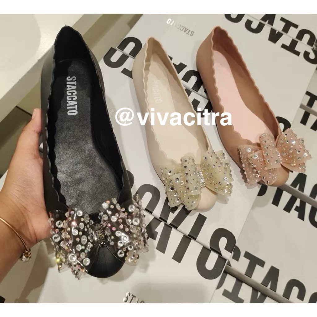 Sepatu cewek flat shoes staccato READY new sale original store 