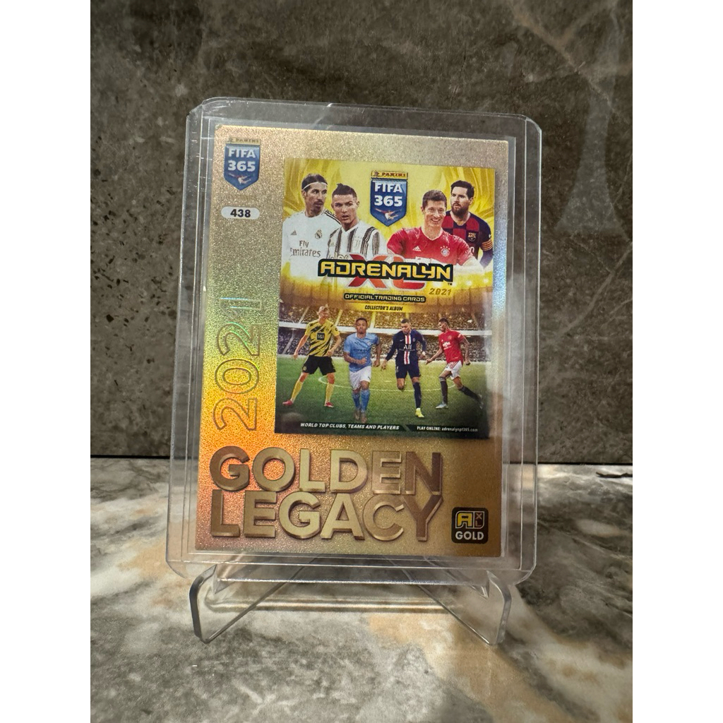 Panini Adrenalyn XL Fifa 365 No.438 Golden Legacy 2021 (Cristiano Ronaldo, Lionel Messi, Sergio Ramo