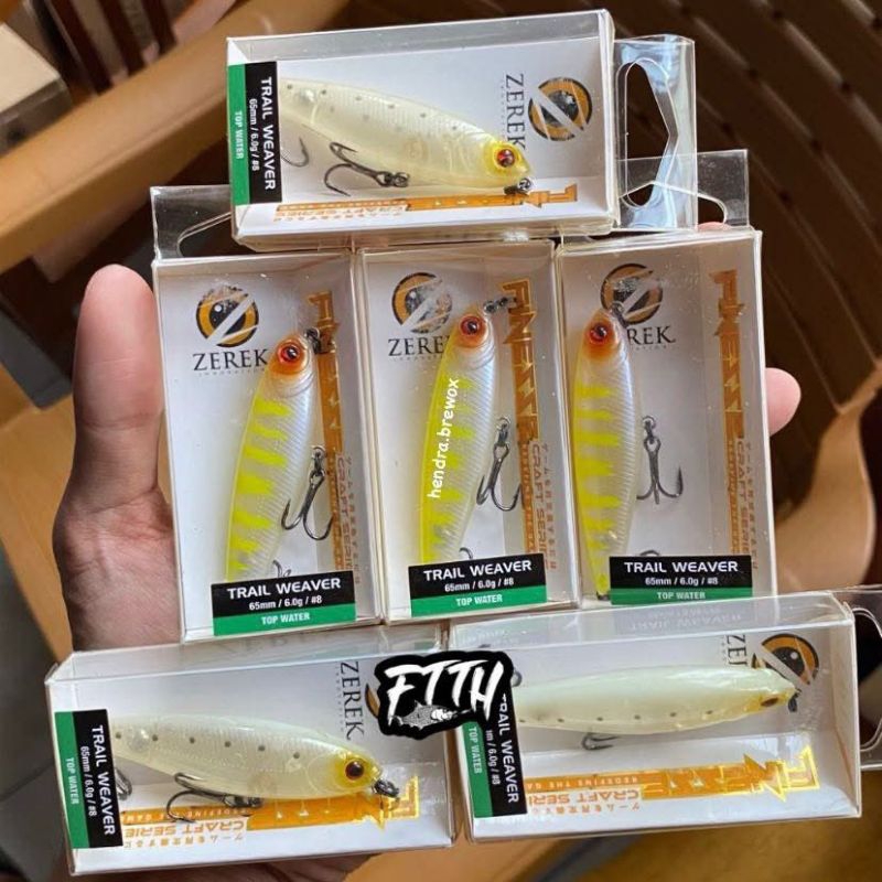 Lure WTD Zerek Trail Weaver 6.5cm 6gram WARNA LANGKA CHT - LC - AYU Lure Zerek TW TIPE WTD TOP WATER
