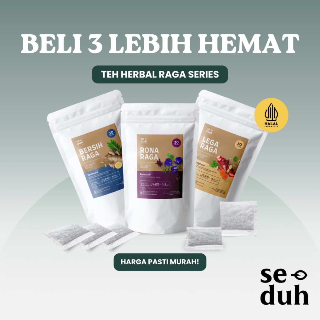 

SEDUH TEA & TISANE | Teh Herbal Bersih Raga – Teh Detox | Teh Herbal Melancarkan Pencernaan | 30 Tea Bag