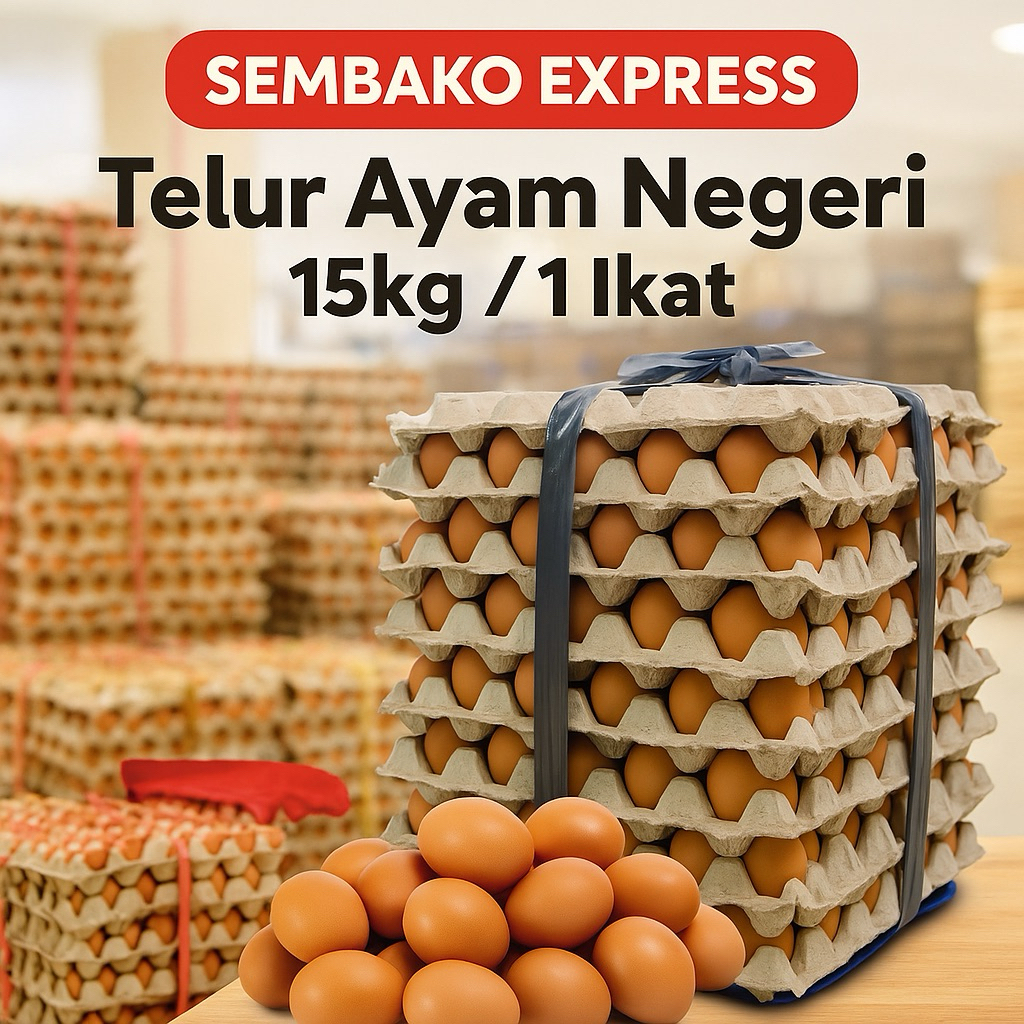 

Telur Ayam Negeri Segar 15kg / 1 Ikat – Kualitas Super Fresh Langsung dari Peternak