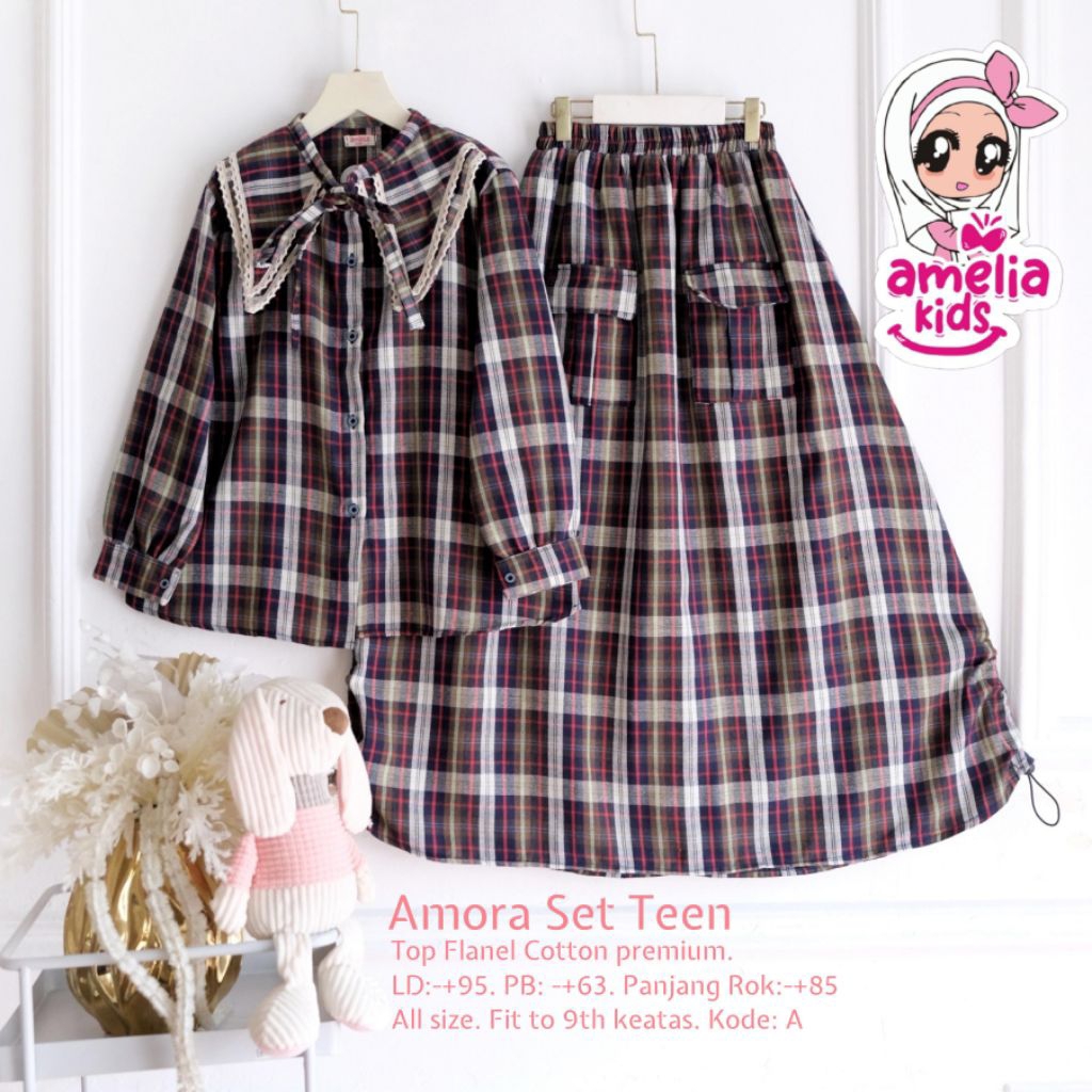 Amora Set Teen baju anak by Amelia kids