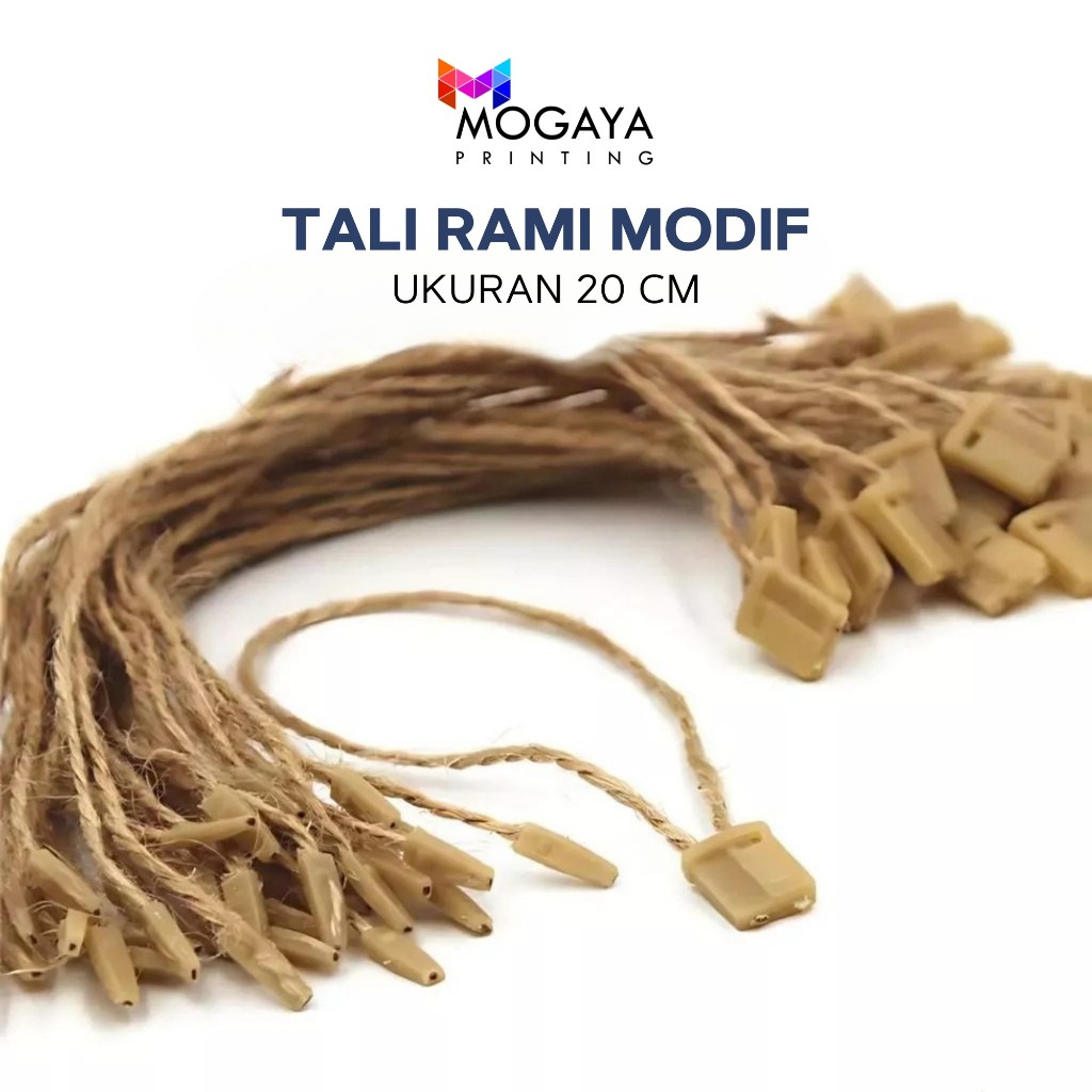 

MOGAYA PRINTING - Tali Rami Hang Tag Rope Hemp Murah - Sabuk Undangan Craft Rustic