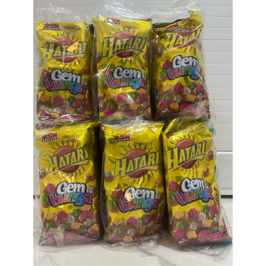 

Biskuit GEM BUNGA HATARI ( isi 10 pcs ) @20gr
