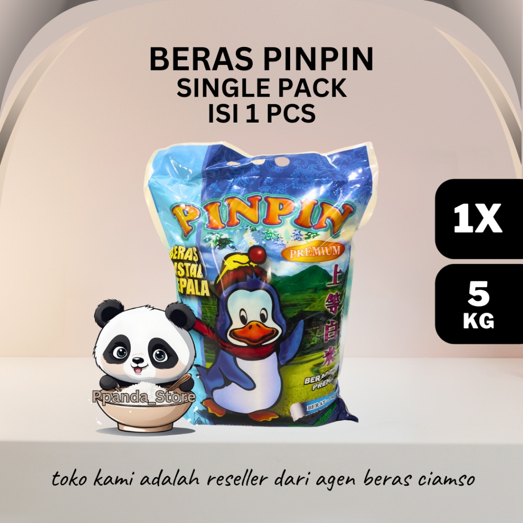

Beras Pinpin 5kg Single Pack isi 1 sak wangi dan punel | Pengiriman Instant