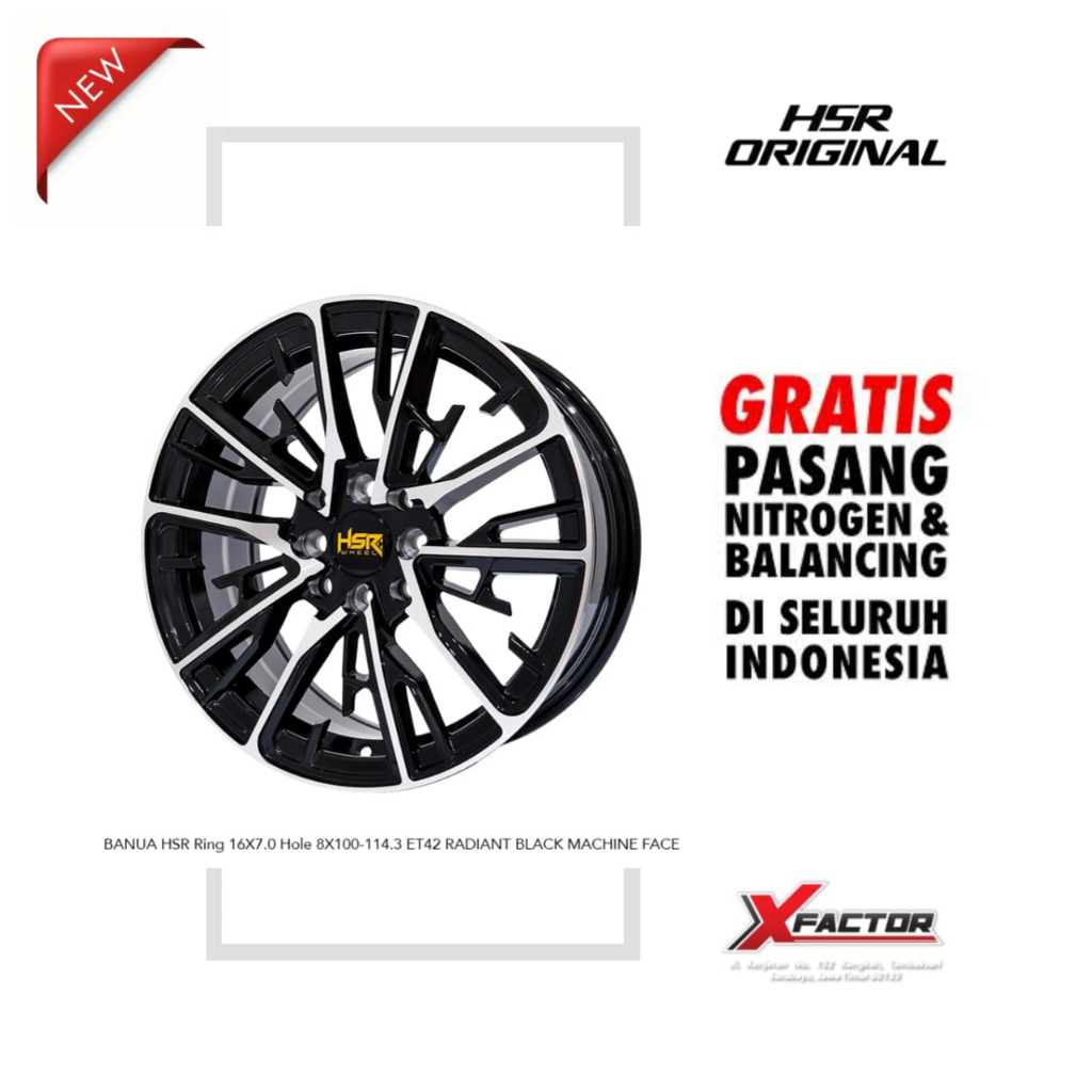 VELG MOBIL R16 HSR BANUA R16X7 H 4X100 - 4X114,3 ET42