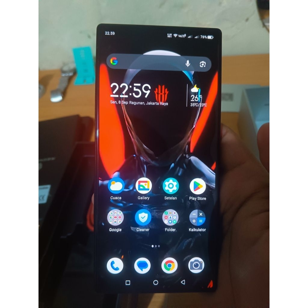 ZTE Nubia Red Magic 8S Pro Ram 16/512 Transparant Black Second Fullset