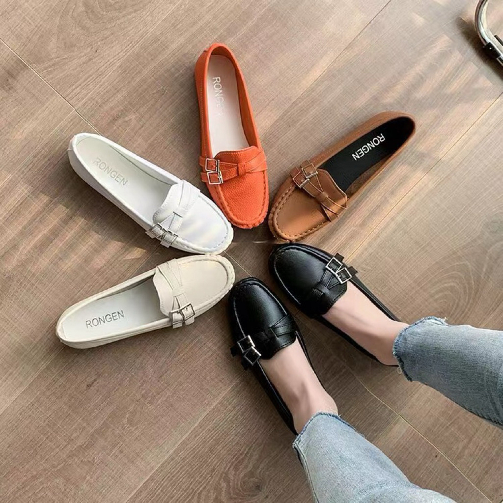 Sepatu pansus flat wanita balet fashion korea terbaru mewah yang nyaman ringan C28
