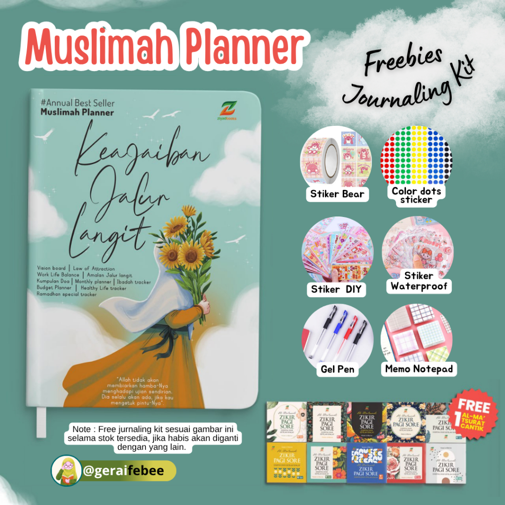 

Undated Muslimah Planner : Keajaiban Jalur Langit (buku agenda) by ziyadbooks