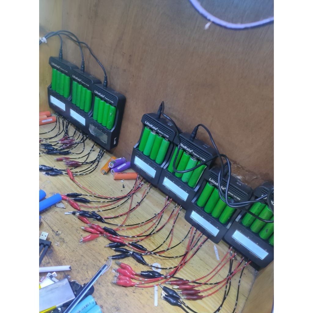 Batre 18650 real kapasitas, baju baru