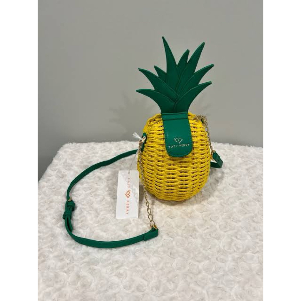 NEW KATY PERRY PARADISE PINEAPPLE CROSS BODY BAG / TAS NANAS ORIGINAL