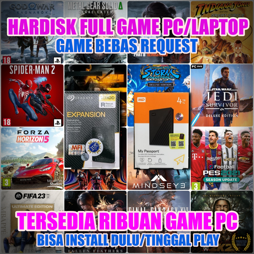 Harddisk External 4TB PC/Laptop Second