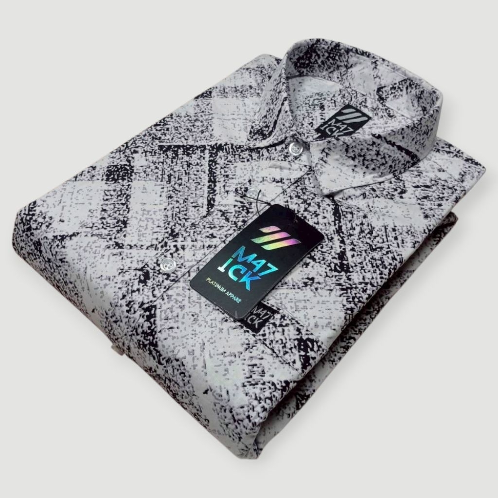 kemeja Printing Pria Lengan Pendek Kemeja Distro Kemeja Casual hem import pria lengan pendek