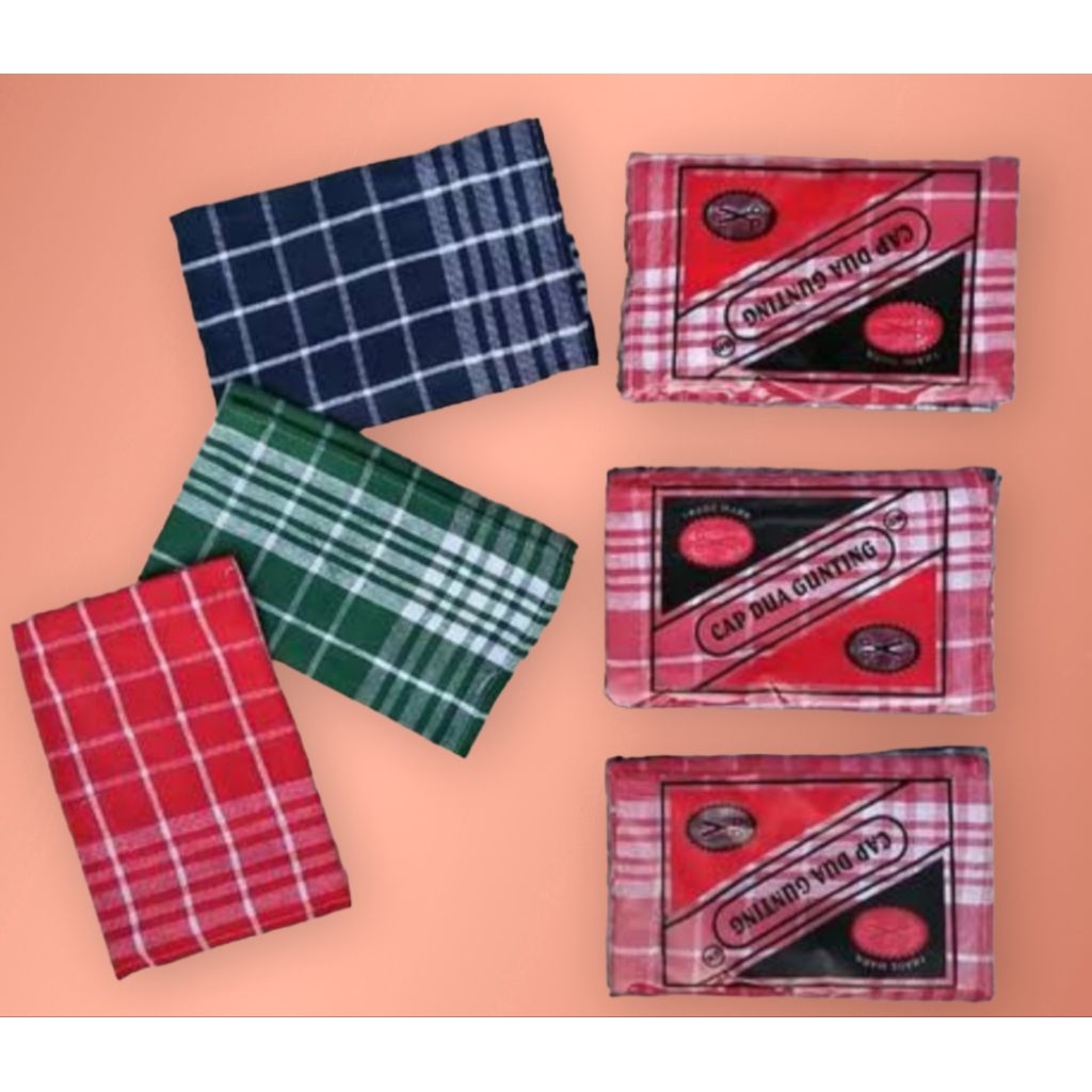 SERBET DUA GUNTING WARNA ISI 12PCS UKURAN 55*55CM