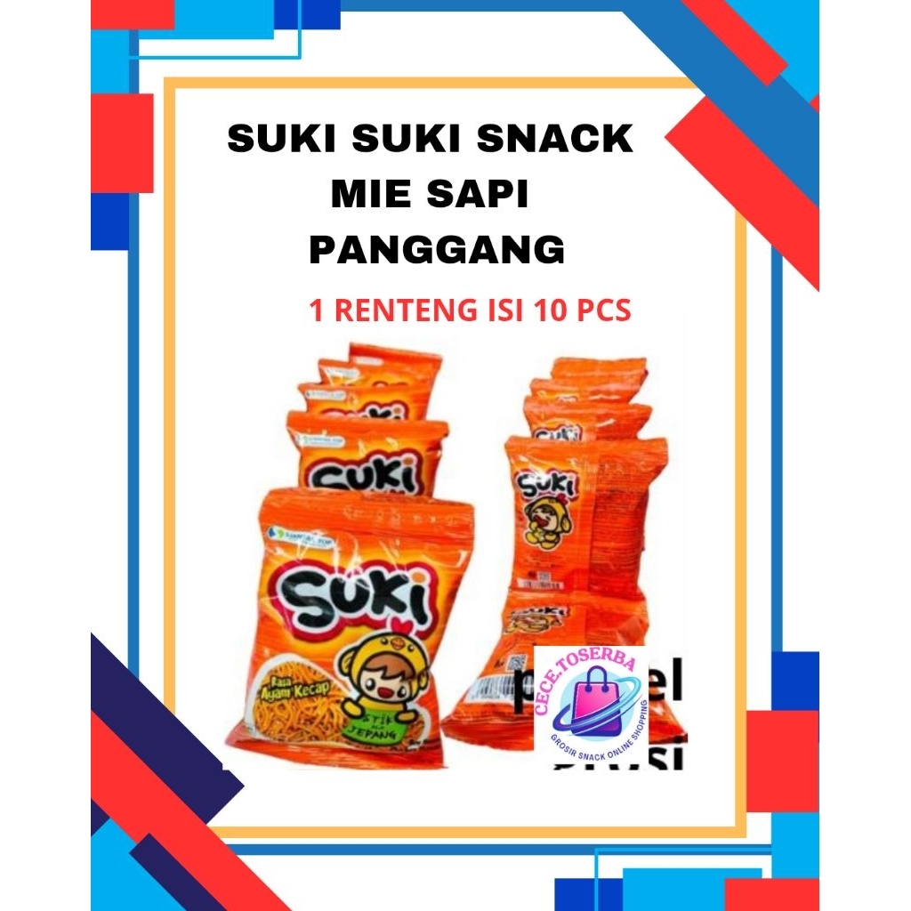 

Suki Suki Snack mie Ala Jepang 15 Gr x 10 Pcs # Termurah