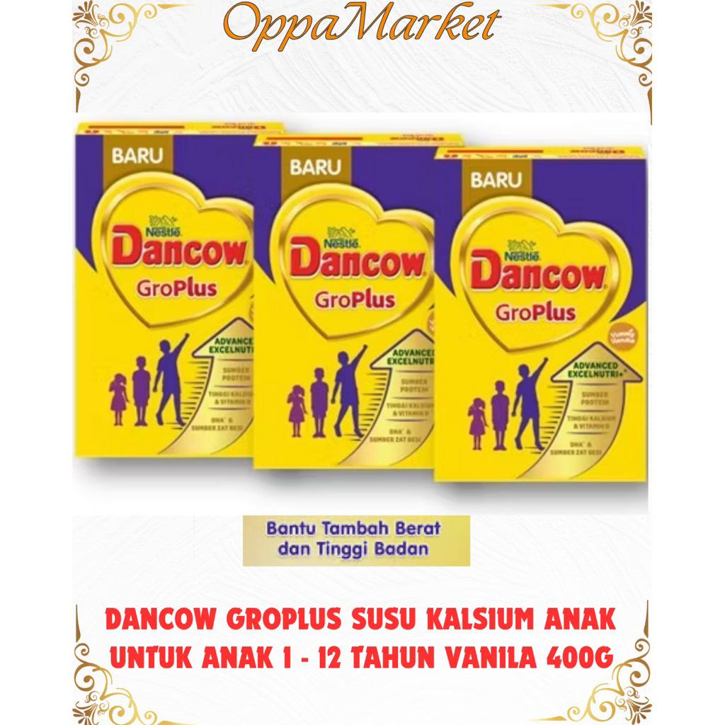 

Dancow Groplus Susu Pertumbuhan Anak 1-12 Tahun Rasa Vanilla 400G