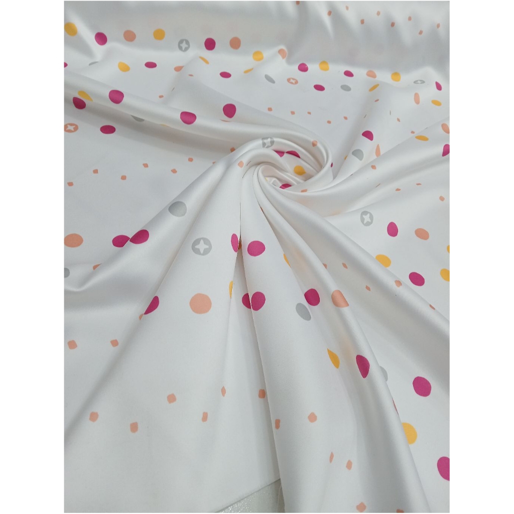 BAHAN/KAIN DUCCHES MOTIF/KAIN BRIDAL MOTIF POLKADOT