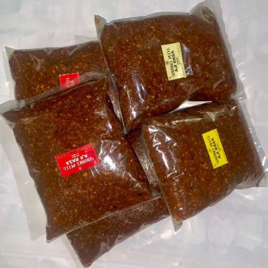 

Aji Rasa: Sambel Pecel Asli Nganjuk Jawa Timur | berat 500g dengan Kemasan Refill