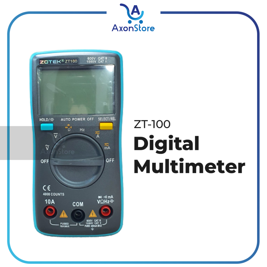 Zotek ZT100 Multimeter Digital Avometer Multi Tester AC DC ZT-100