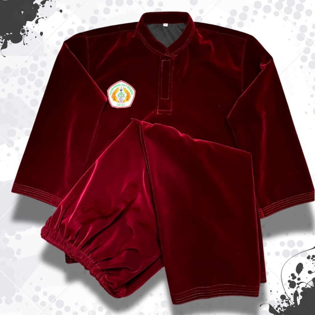 Seragam Bludru Seni Pencak Silat Kain Bludru Premium