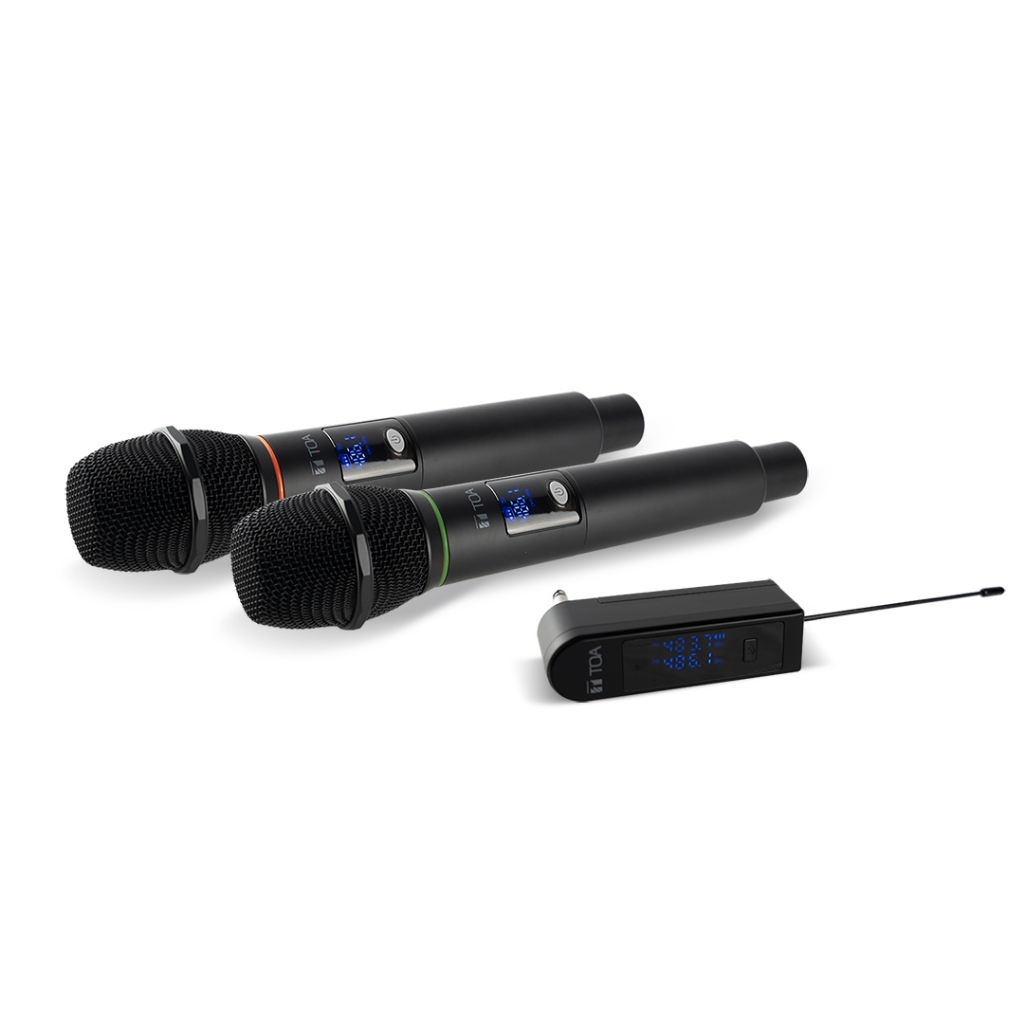 TOA ZWS100H Wireless Microphone 2genggam Mic Tanpa Kabel TOA Z-WS100H