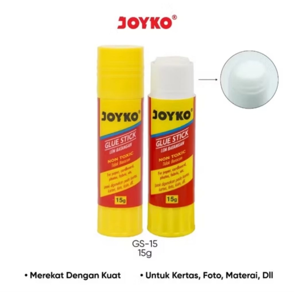 

Termurah 6pcs & 12pcs Glue Stick Joyko 15gr / Lem Stick Joyko 15gr / JOYKO GLUE STICK 15g LEM BATANG / STIK JOYKO KERTAS GS-15