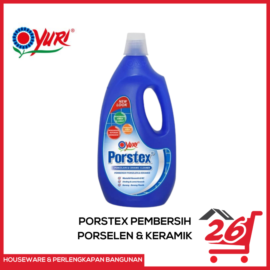 YURI PORSTEX Pembersih Porselen & Keramik Pembersih Lantai Keramik