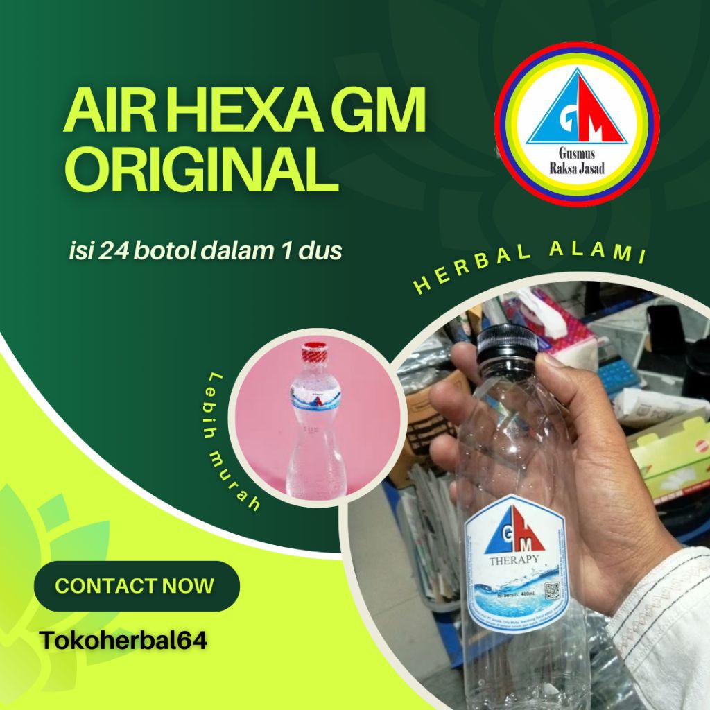 

Air Kesehatan Hexa Original GM 1Dus Isi 24 botol