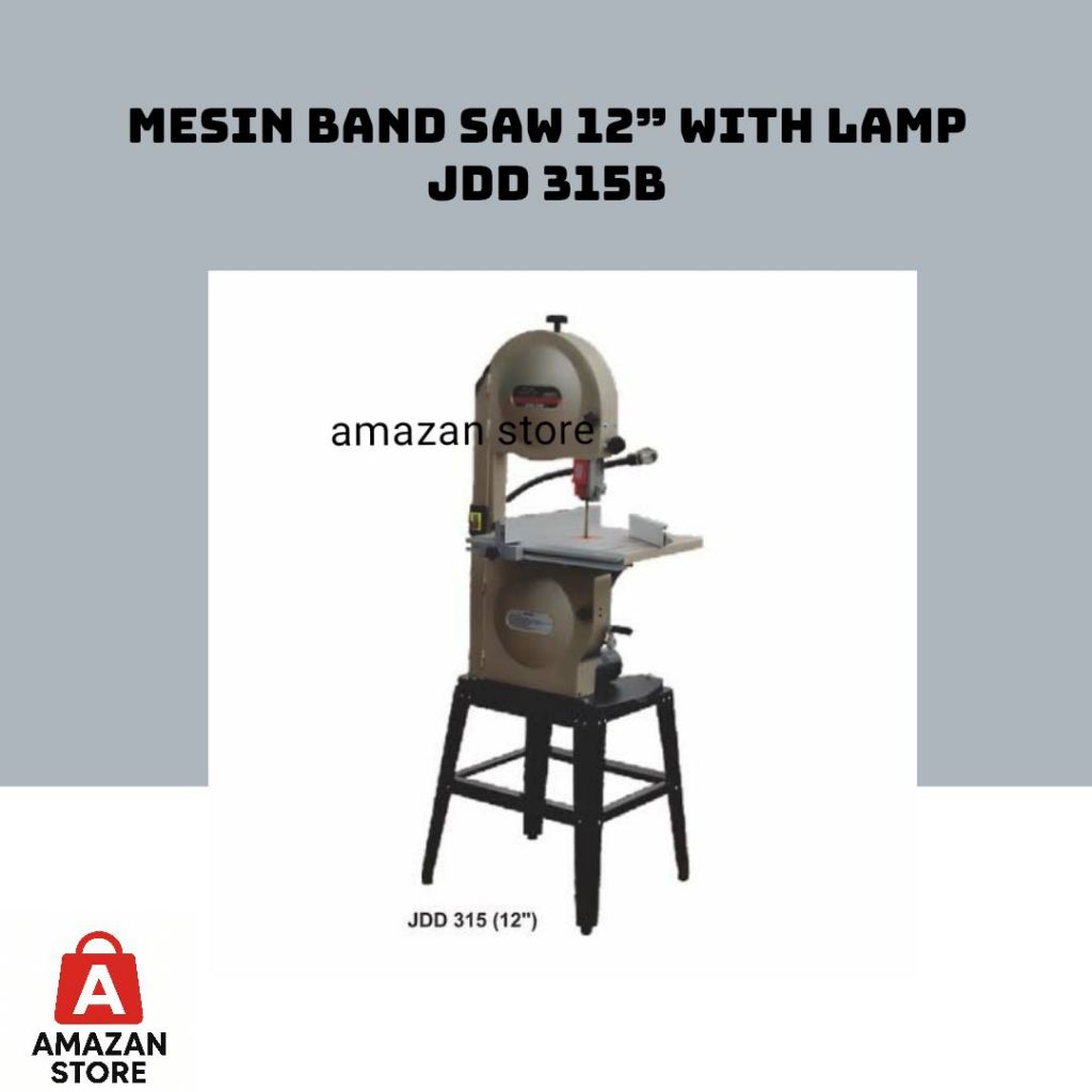 Mesin Band Saw 12" with lamp JDD 315B Wipro / Gergaji Potong Bandsaw 12" Wipro JDD 315B